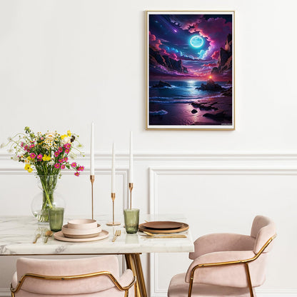 UPABLUNSO Diamond Painting Kits for Adults Neon Light Painting DIY 5D Full Drill Diamond Dots Paintings with Diamonds Gem Art and Crafts Home Decor 12"x16"