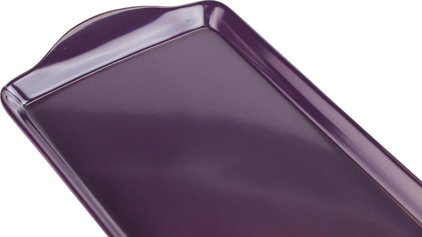 Calypso Basics Melamine Sandwich Tidbit Tray, Plum