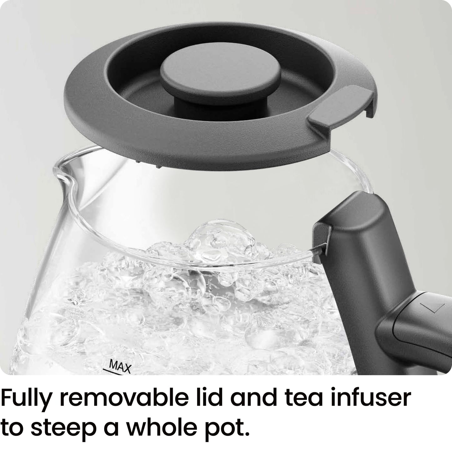 Chefman Electric Kettle with Tea Infuser, Compact 1L (4 Cups), 1500W, Removable Lid for Easy Cleaning, Boil-Dry Protection, Stainless Steel Filter, BPA Free, Auto Shut Off, Small Electric Tea Kettle
