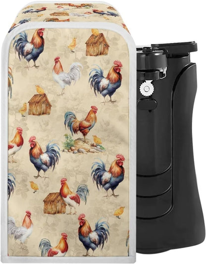 Washable Can Openers Dust Cover, Small Appliance Cover for Kitchen Home Decor Accessories, Cartoon Chicken