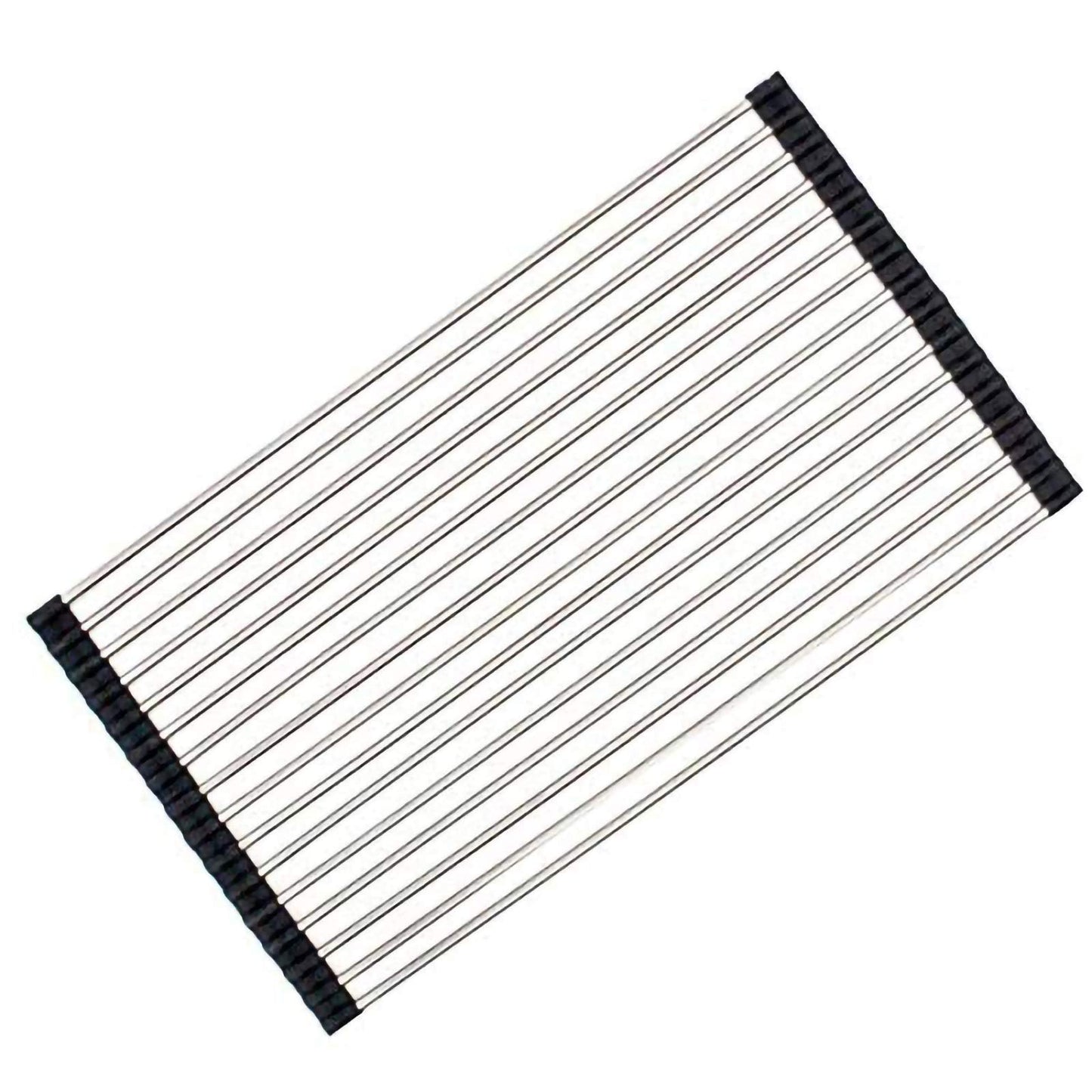 Ahyuan Roll up Dish Drying Rack Over The Sink Kitchen Roll up Sink Drying Rack Portable Dish Drainer Foldable Dish Drying Rack (Warm Gray, 17.8''X17'')