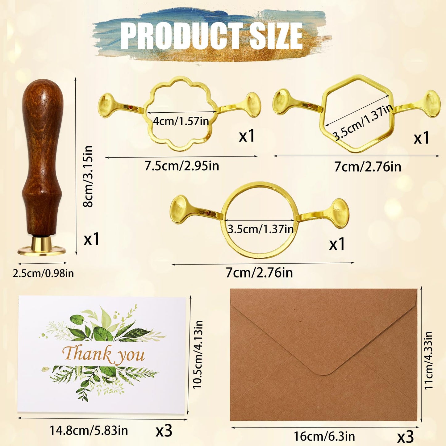 30Pcs Wax Seal Stamp Kit,Vintage Classic Sealing Wax Stamp Heads with Wooden Handle & Metal Wax Seal Molds, with Envelope Greeting Card, for Gift Wrapping,Wedding, Party Invitations & Wine Packaging