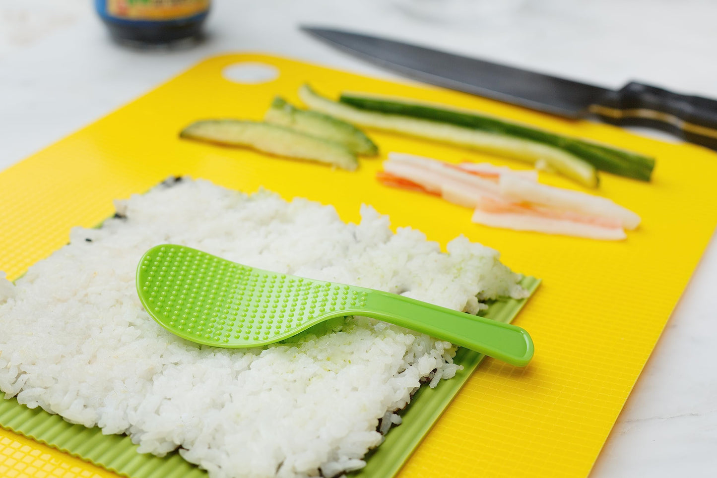 Sushi Making Kit - Home Cooking Gift Set for Kids and Adults - Silicone Sushi Roller With Recipe Book - DIY Sushi Maker Mold