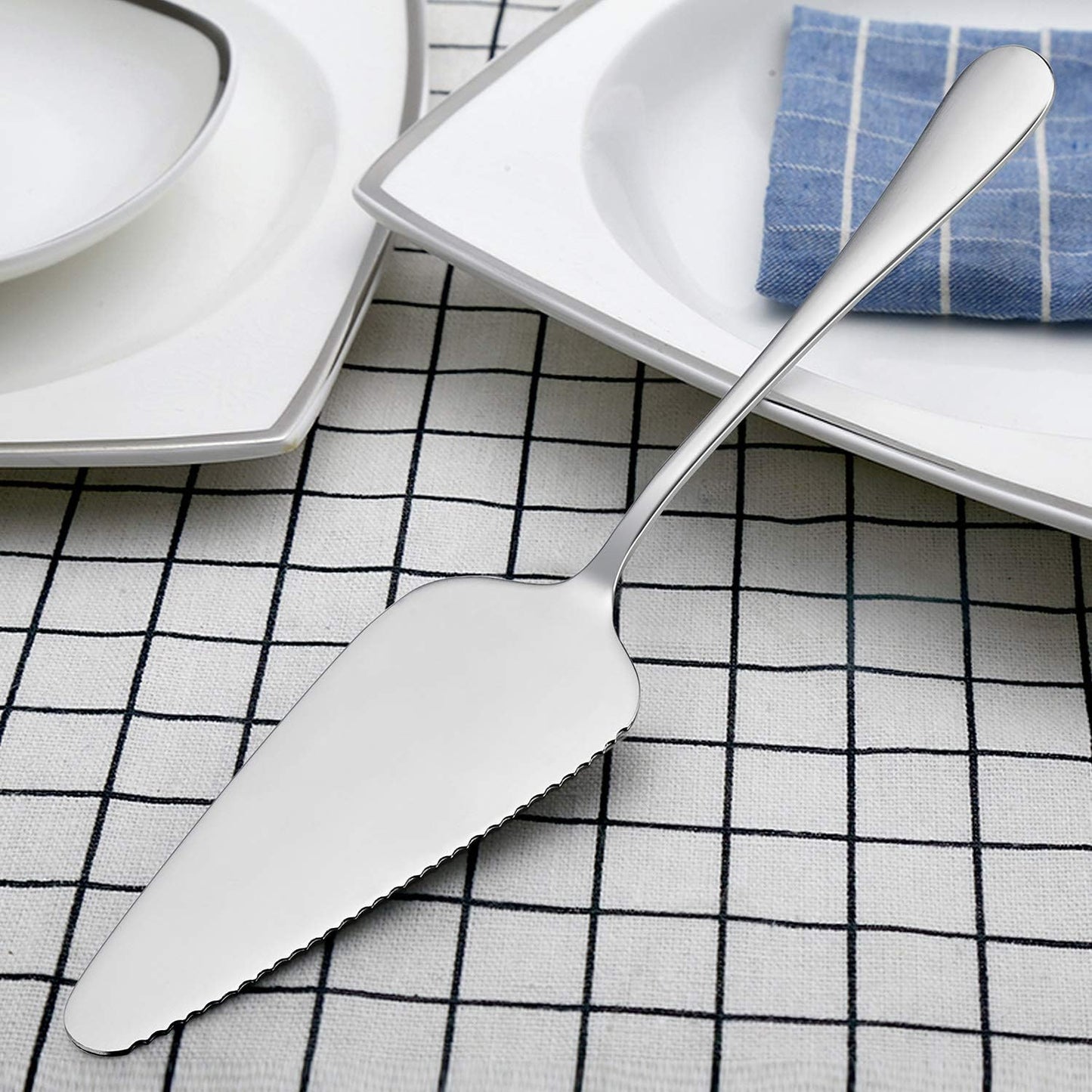 LIANYU 5-Piece Serving Set, Stainless Steel Flatware Hostess Set, Mirror Finished, Dishwasher Safe