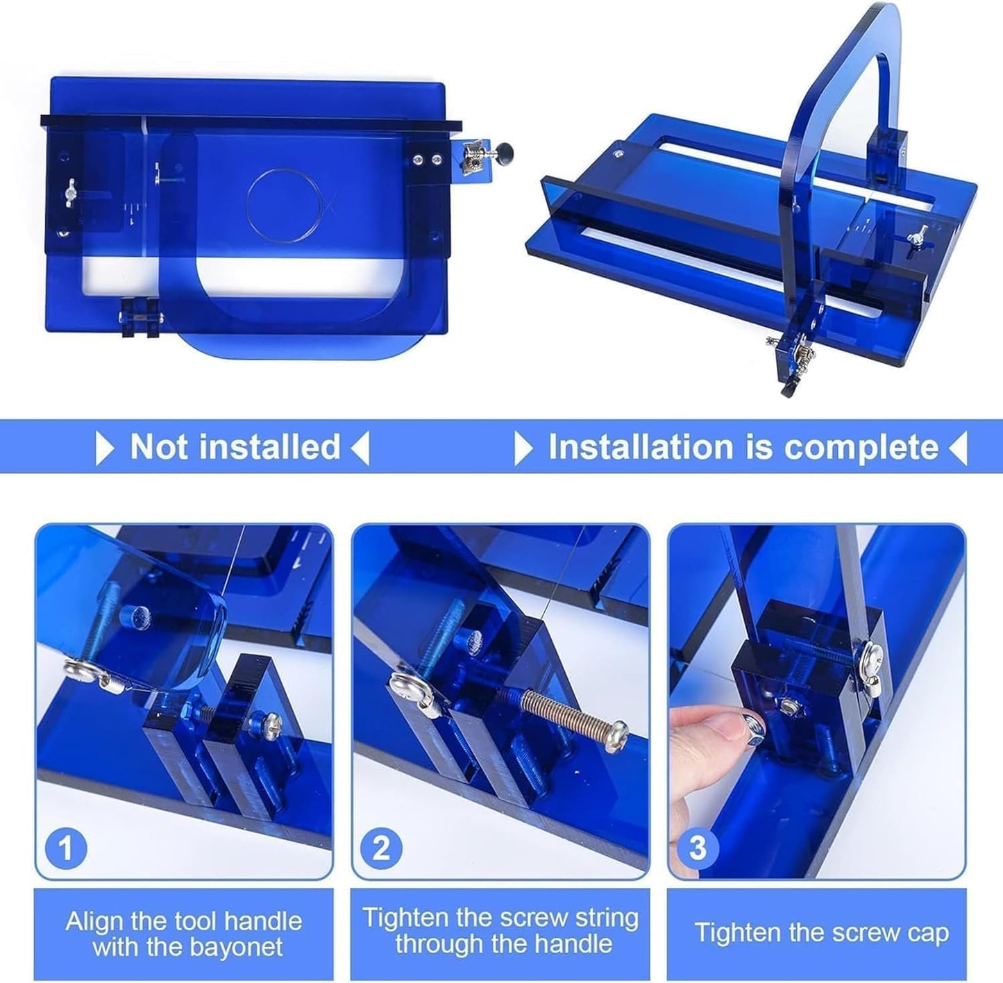 LKXNEW Precision Soap Cutter with Scale - Adjustable Acrylic Loaf Cutter for DIY Soap Making & Crafts, Ideal Handmade Soap Cutting Tool