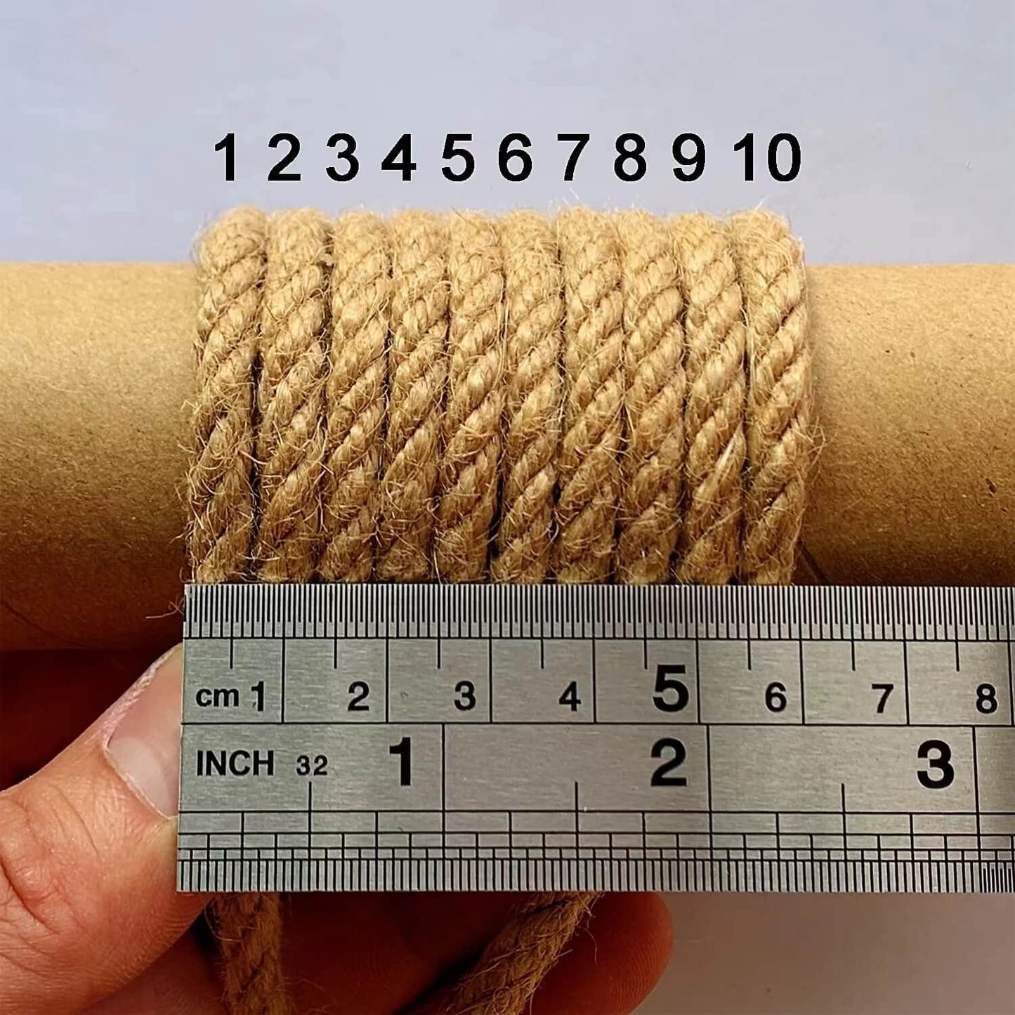ILIKEEC 2-Pack Natural Jute Twine Rope, 6mm x 656ft Heavy Duty Sisal Hemp Rope - for Crafts, Gardening, Cat Scratching Post, Bundling & Hanging, 328Feet/Roll