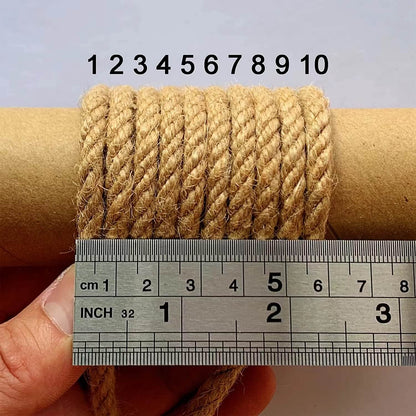 ILIKEEC 2-Pack Natural Jute Twine Rope, 6mm x 656ft Heavy Duty Sisal Hemp Rope - for Crafts, Gardening, Cat Scratching Post, Bundling & Hanging, 328Feet/Roll