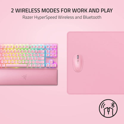 Razer Orochi V2 Mobile Wireless Gaming Mouse: Ultra Lightweight - 2 Wireless Modes - Up to 950hrs Battery Life - Mechanical Mouse Switches - 5G Advanced 18K DPI Optical Sensor - White