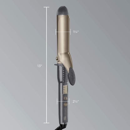 CONAIR INFINITIPRO Tourmaline 1 1/2-Inch Ceramic Curling Iron, 1 ½ inch barrel produces soft waves – for use on medium and long hair