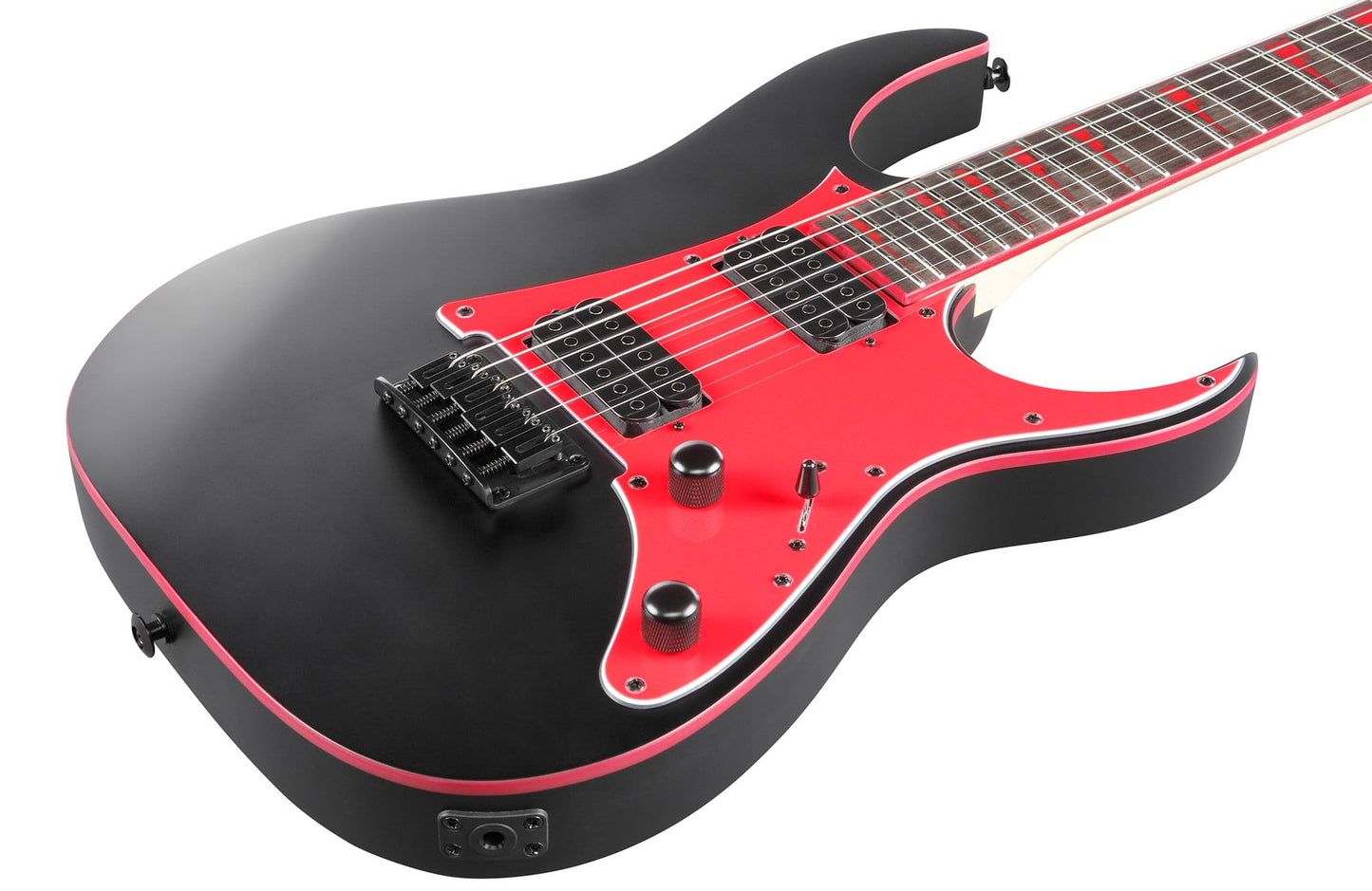 Ibanez GRG131DX RG Gio Electric Guitar - Black Flat Bundle with Amp, Gig Bag, Tuner, Instrument Cable, Picks, Austin Bazaar Instructional DVD, and Polishing Cloth