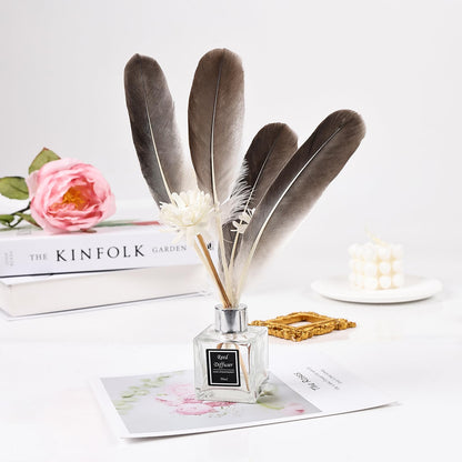 iHUFeather 120pcs Natural Pheasant Feathers Bulk Spotted Feathers 10 Styles Mixed Feathers for Crafts DIY Hat Floral Arrangements Wedding Home Decorations