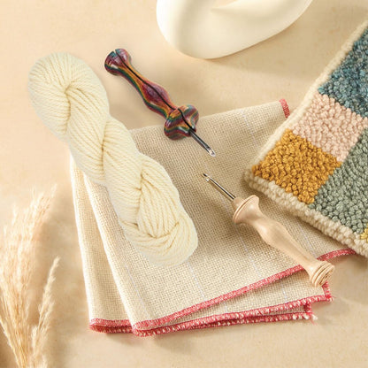 The Oxford Company Violet Jane 100% Wool, 3-Ply Solid Rug Yarn | 4-Ounce Skein (Natural undyed)