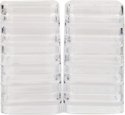 The Beadsmith Personality Case, 2 Clear Square Stacker Jars for Storage of Small Items, Crafts, and Jewelry