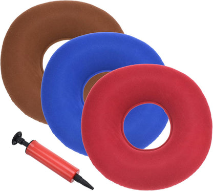 PATIKIL Portable Inflatable Seat Cushion, Donut Chair Pillow with Pump for Home, Office, and Car Use