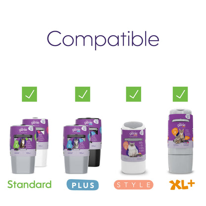 Litter Genie Refill Bags | Jumbo 2-Pack, 56 Total ft | Up to 8 Months of Supply in 2 cartridges | Ultimate Odor Control Cat Litter Bags