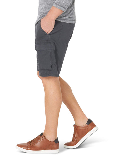 Wrangler Authentics Men's Classic Cargo Stretch Short, Anthracite, 30