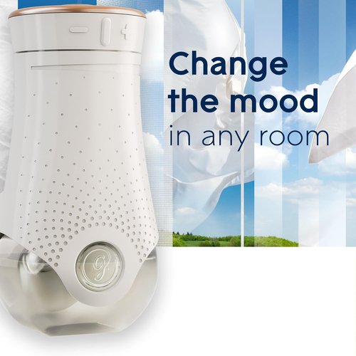 Glade PlugIns Air Freshener Starter Kit - Clean Linen Scented Refills | 1 Warmer + 5 Refills, 3.35 Fl Oz