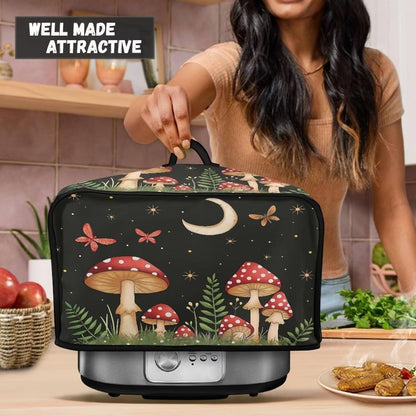 Slow Cooker Cover for 6/7/8 Quart, Mushroom Keep Kitchen Appliance Clean, Oval Kitchen Accessories