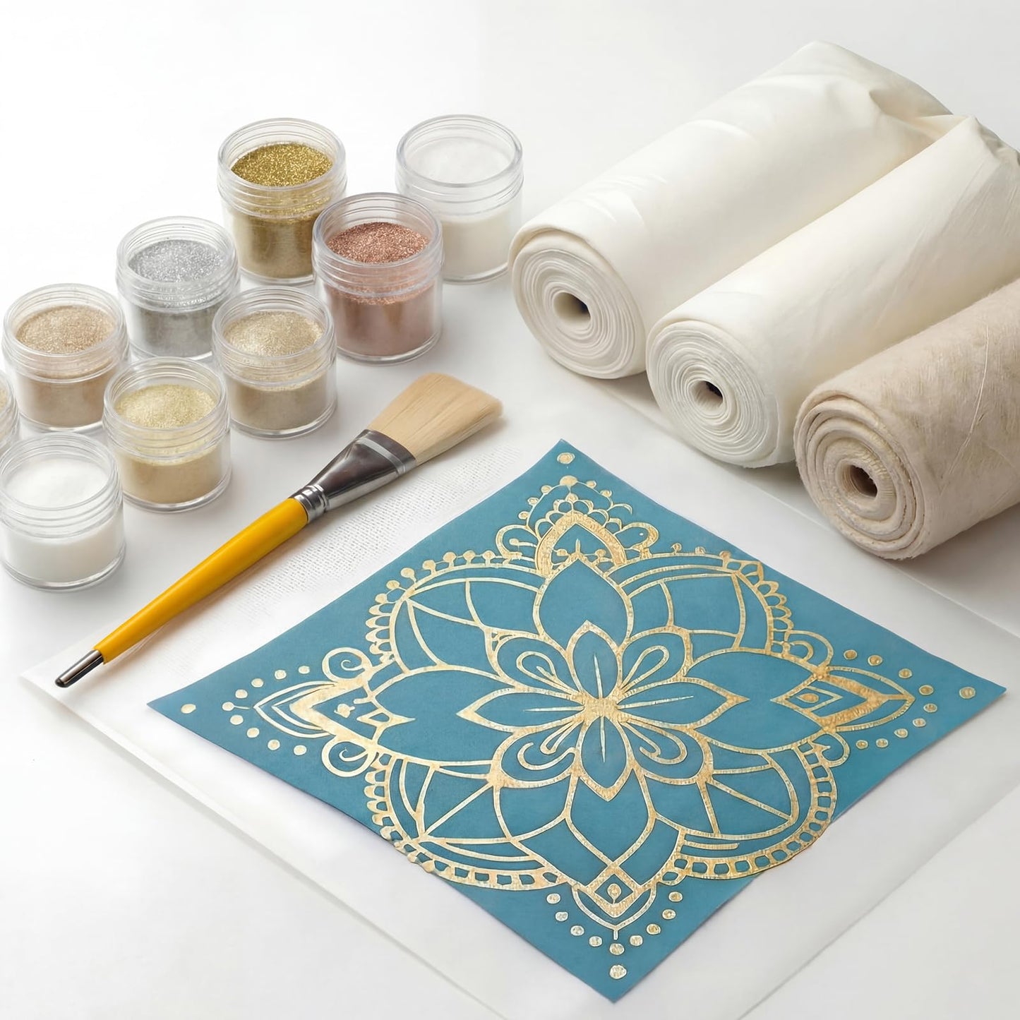Heigble 6 Pcs 0.5 Ounce Embossing Powder Set for DIY Crafts Greeting Cards Making Scrapbooking Wedding Invitations