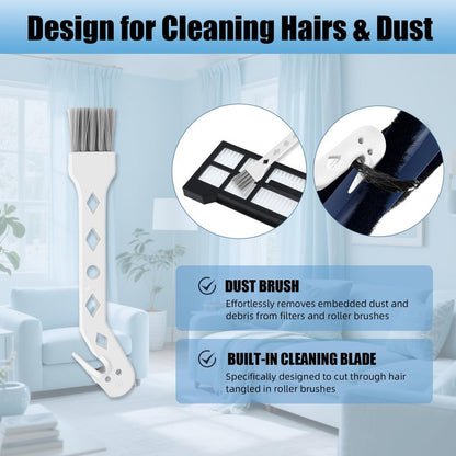 Auoiian 2-Pack Replacement Rollers Brushes for eufy X10 Pro Omni Robot Vacuum - Washable Main Brush Set with Cleaning Tool- Compatible Only with X10 Pro Omni