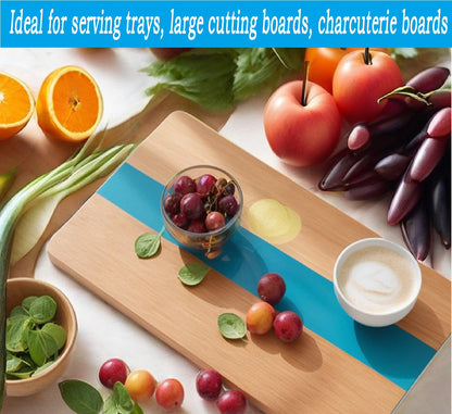 2Pcs Extra Large Reusable Epoxy Resin Table Mold15.7x9.8x3 inch 11.4x7.5x2 inch Rectangles Epoxy Resin Molds for River Table, Coffee Side Table, Cutting Board, Charcuterie Board, Art Panel
