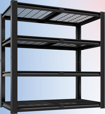 PrimeZone Heavy Duty Garage Shelving - 2200 LBS Capacity | Adjustable 4-Tier Metal Rack 40" W X 20" D X 60" H