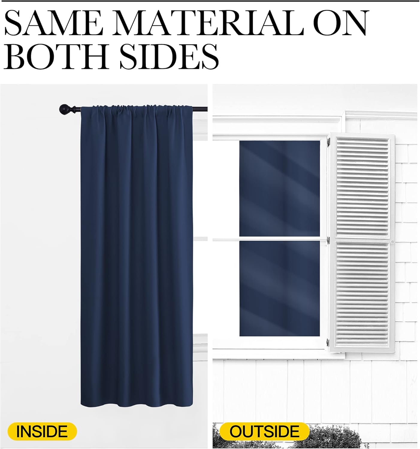 29" 50" 2 NICETOWN Kitchen Curtains, Short Blackout Curtains & Drapes, Thermal Insulated Blackout Curtain Panels