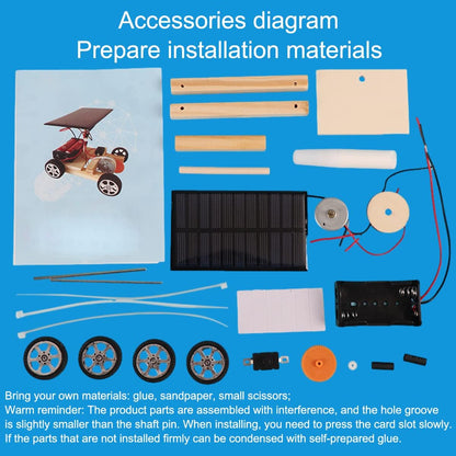 Solar Car Model Kits, Science Experiment Kit for Youth, Educational DIY STEM Set