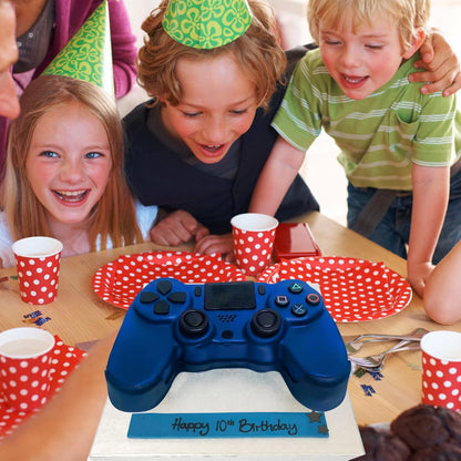 AIERSA Game Controller Silicone Baking Mold, 8 Inch Nonstick Cake Pan for DIY Birthday, Video Game Theme Controller