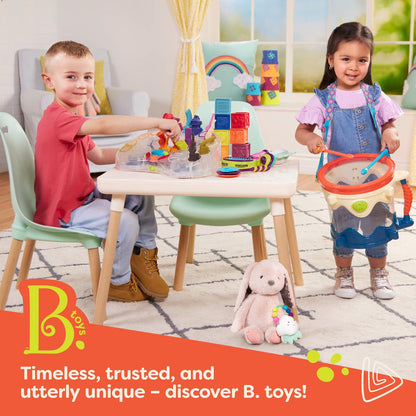 B. toys- B. baby – Interactive Soft Baby Book – Rainbow Sunshine- Baby Developmental toy- Cloth Book for Babies – Sensory Features – 6 Months +
