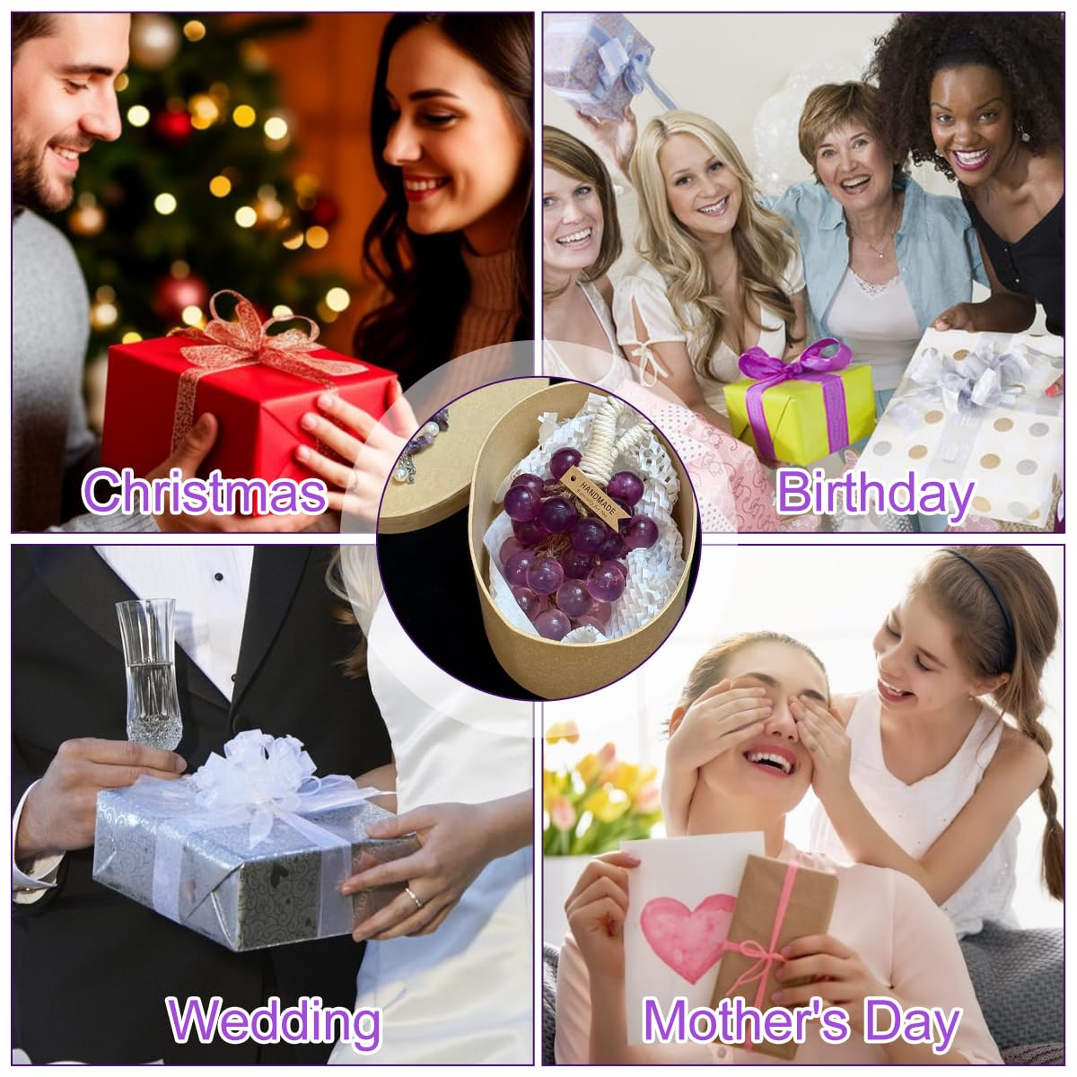 Silicone DIY Soap Making Kit Grape Soaps Molds Handmade Making for Mother's Day Without Soaps