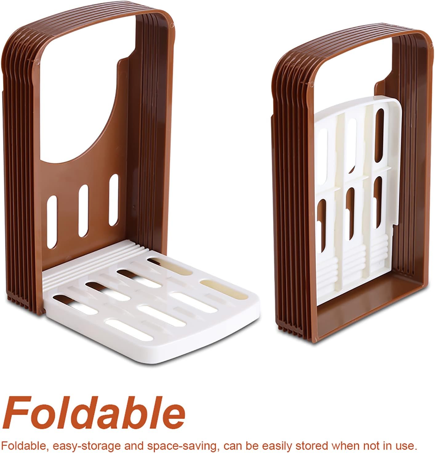 Adjustable Bread Slicer Guide for Homemade Bread, Foldable Tools with 4 Thickness for Kitchen