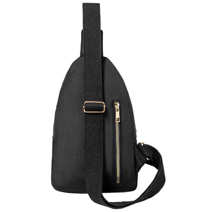 Cross Body Bag Sling Backpack Fanny Pack Small Crossbody Bags for Women Trendy - Black