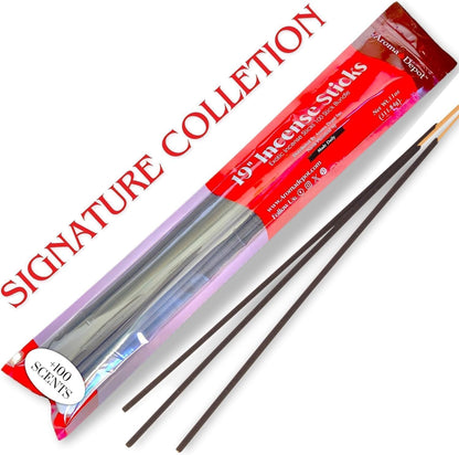 Aroma Depot 19'' Pink Sugar Incense Sticks, Approx 27 to 30 Sticks Per Bundle, Each Burns 3 to 4 Hours