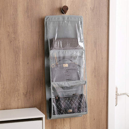 DIOMMELL Handbag Organizer Purses Hanger for Closet with 6 Larger Pockets
