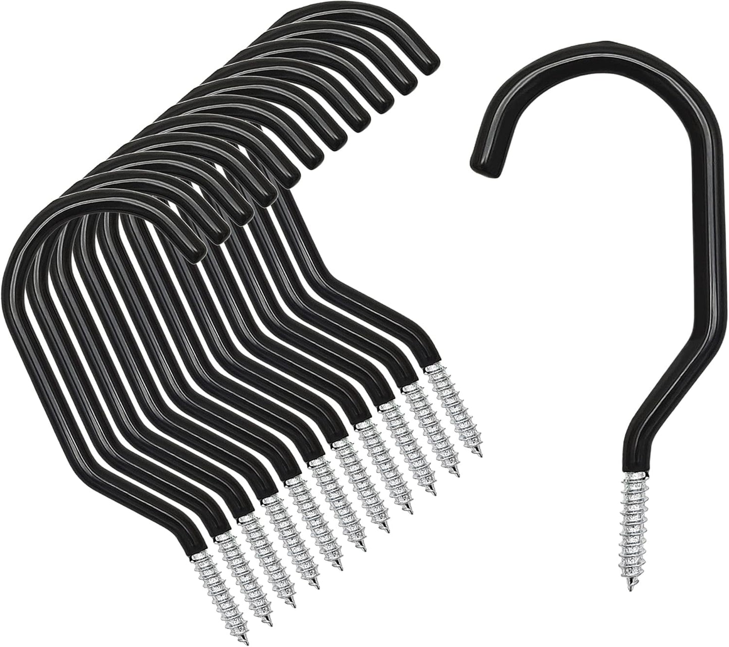 Skiennix 12PCS Heavy-Duty Bike Storage Hooks - Wall-Mounted Design for Bikes & Gear Storage