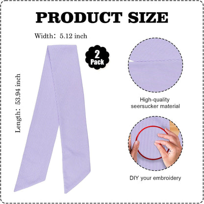 Purple Striped Wreath Ribbon Set by [Brand Name] - Elegant 5.12" Wide x 54.33" Length for Easter Decor
