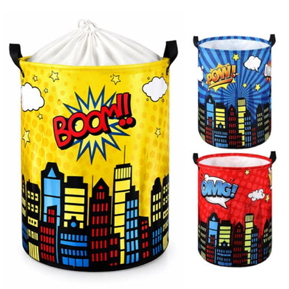 Maxdot 3 Pcs Laundry Hamper Boys Hero Storage Bins 45l Toy Storage Bin Boys Room Laundry Basket Collapsible Fabric Bins Playroom Bedroom Nursery Organizer Nursery Toy Dirty Cloth