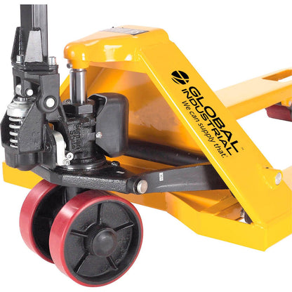 Global Industrial General Purpose Industrial Duty Manual Pallet Jackwith 27" W x 42" L Forks, 5500 lb. Capacity, Pallet Jack for Warehouse, Manufacturing and Retail