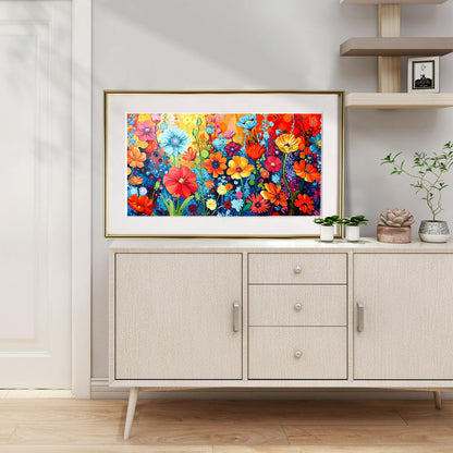 JOOZ Diamond Painting Kits for Adults - DIY 5D Large Diamond Art Kits for Adults Flowers, Full Drill Diamond Art Flowers Kit, Gem Art Kits for Home Wall Decor (27.5 X 15.7 Inch)