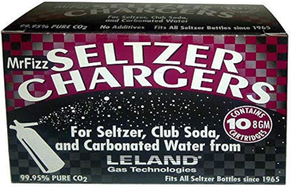 Leland 50 (LE10 CO2) CO2 8g C02 5 10 soda chargers - seltzer water cartridges - boxes