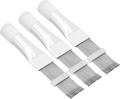 PATIKIL Air Conditioner Fin Comb, 3 Pack Stainless Steel Coil Cleaner Brush for Radiator Evaporator Repair