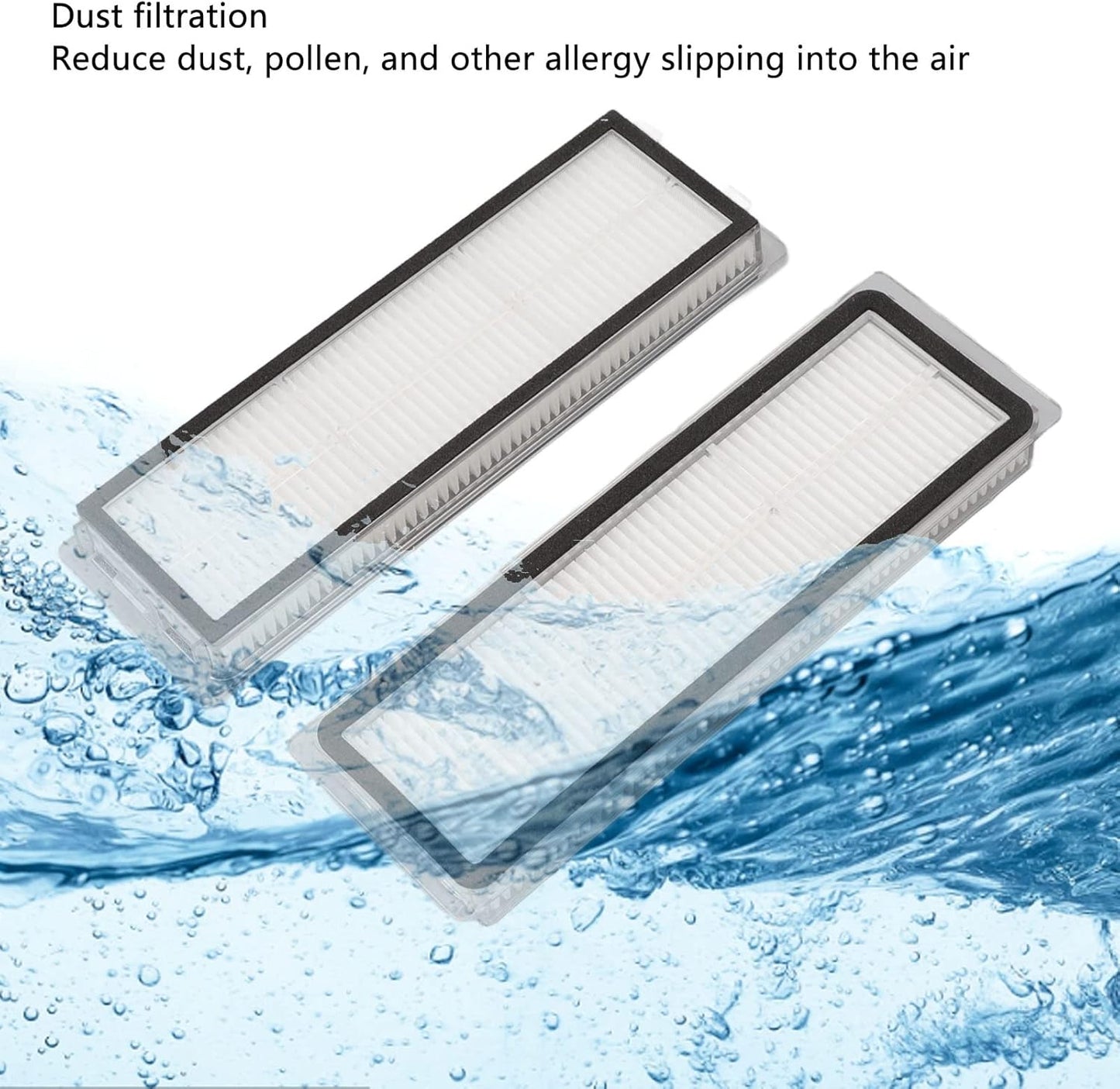 Sweeping Robot Main Brush Kit, Robot Vacuum Mop Main Brush Side Brush Filter Screen Replacement Parts
