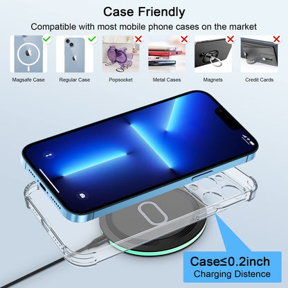 15W Wireless Google Charger Fast Charging Pad for Google Pixel 10 9A 9 Pro XL Fold 8 7 6 Pro 8A 7A,Samsung Galaxy S25 S24 Ultra S23 FE S22 FE S20 Z Flip Fold 7 6,Wireless Charger Station Fast Charging