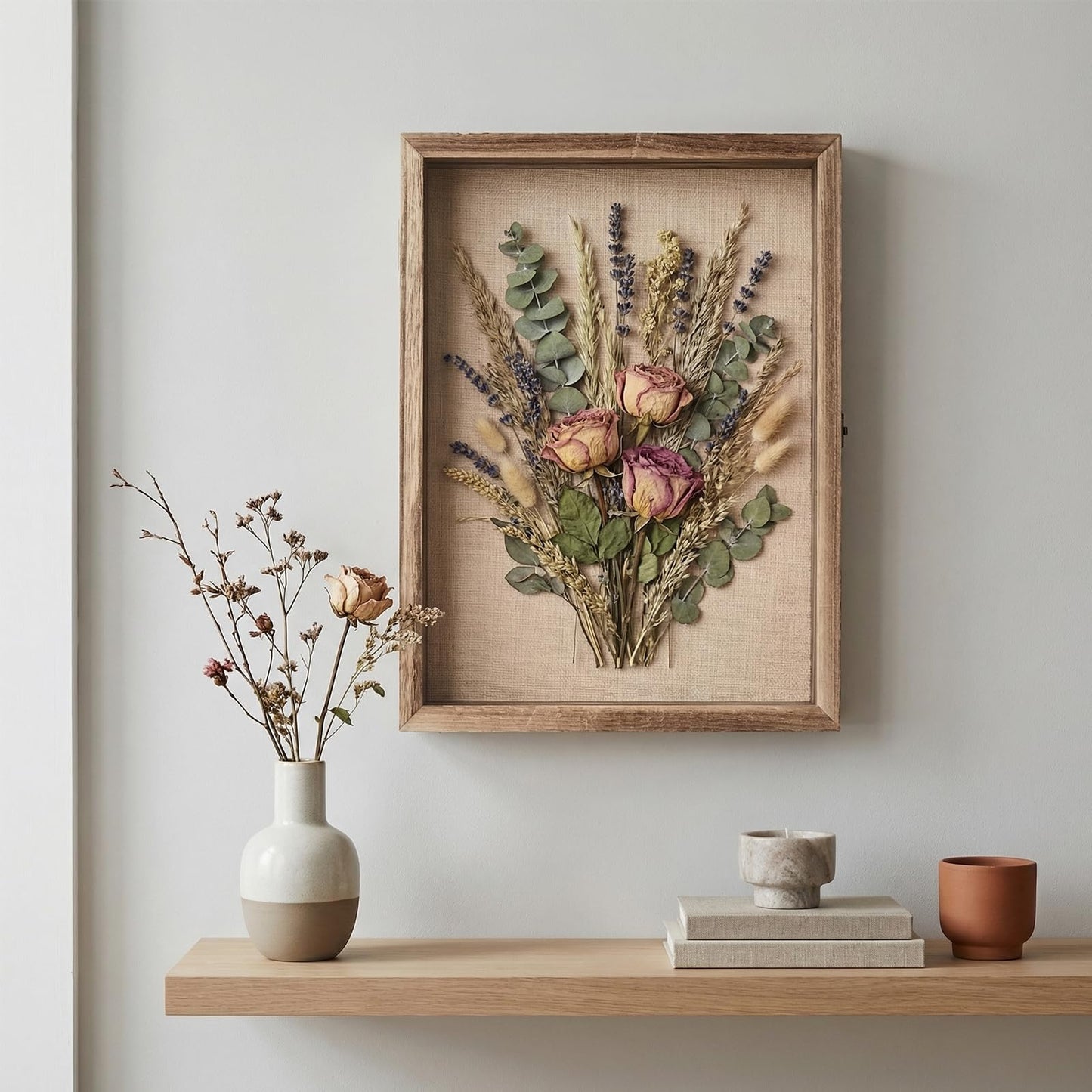 Shadow Box Frame11×14 Display Case with Linen Back, Real Glass Window Door with Hinge, Memorabilia Medals Wedding Bouquet Collections Picture Frame Memory Box for Keepsakes