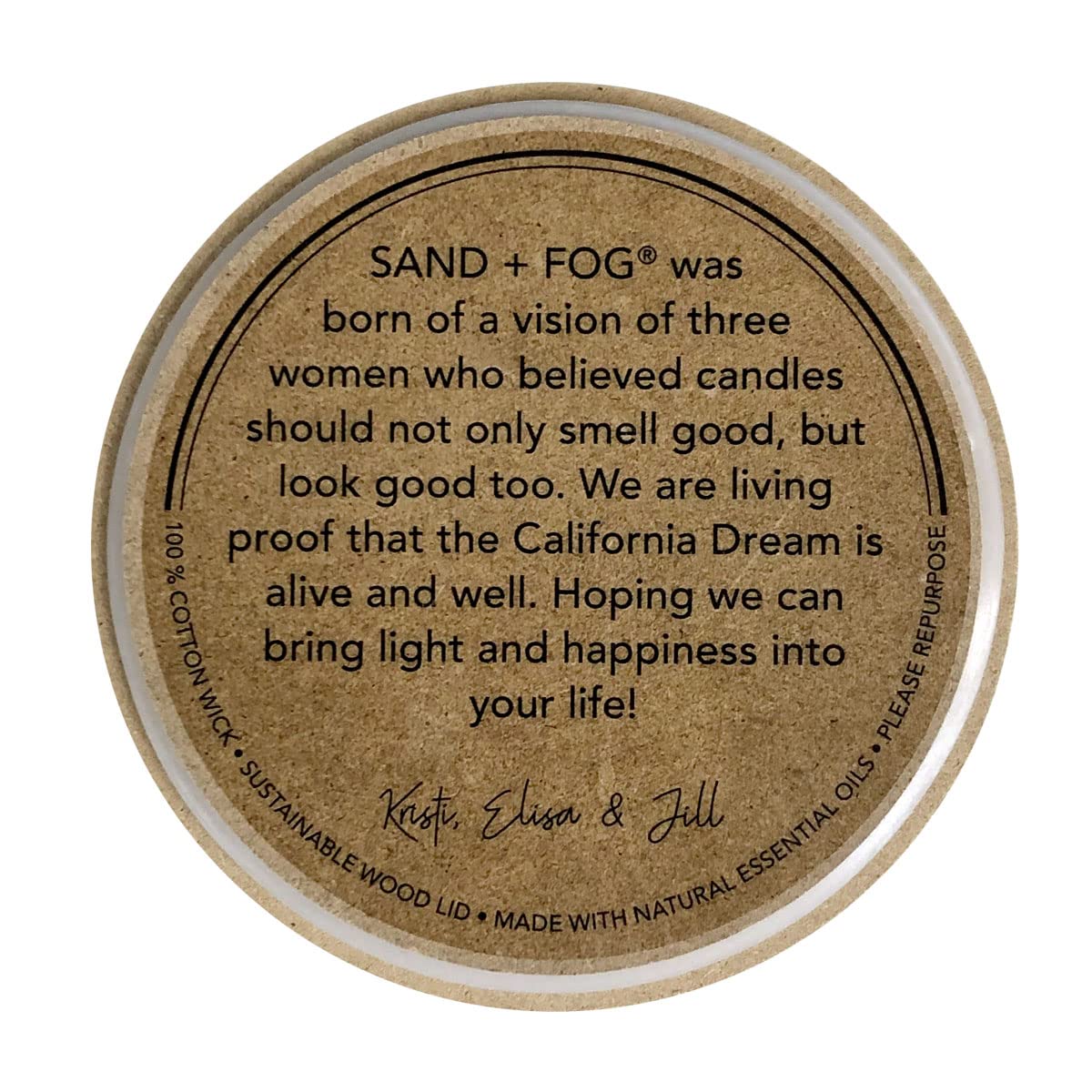 Sand + Fog Scented Candle - Eucalyptus Spearmint – Additional Scents and Sizes – 100% Cotton Lead-Free Wick - Luxury Air Freshening Jar Candles - Perfect Home Decor – 12oz