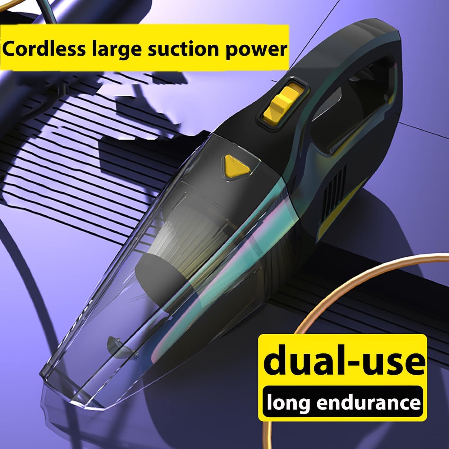 Dust Buster Upgrade Handheld Vacuum - Cordless Rechargeable Handheld Vacuums 12000PA-16500PA for Car, Home, Pet Hair