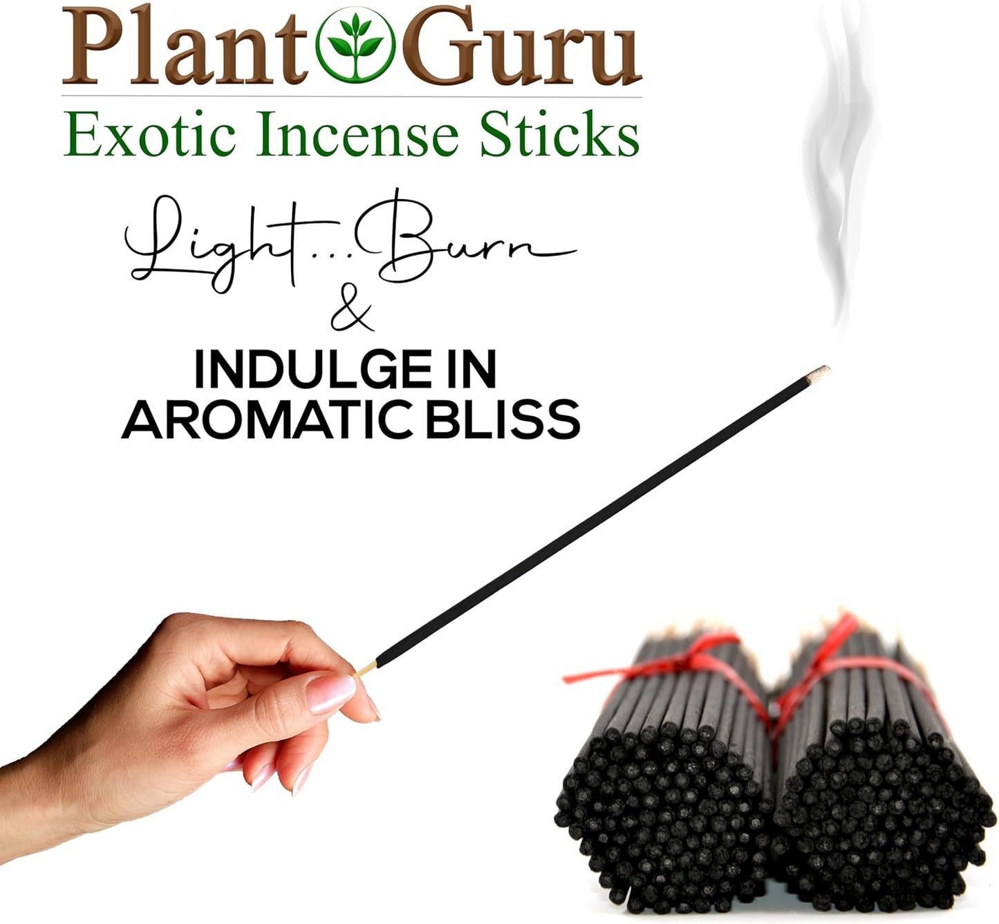 19 Inch 1 27 30 19" 3 4 Baby Powder Exotic Incense Sticks Jumbo Long - Bulk Bundle to Sticks - Natural Extra Large