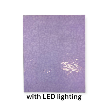 8 x 6 in Lavender English Muffle Wissmach Stained Glass Sheet – Artist-Selected and Handcrafted American Glass for Mosaic, Suncatchers & Inspired DIY Creations | Curated by BiNARi Glass Studio