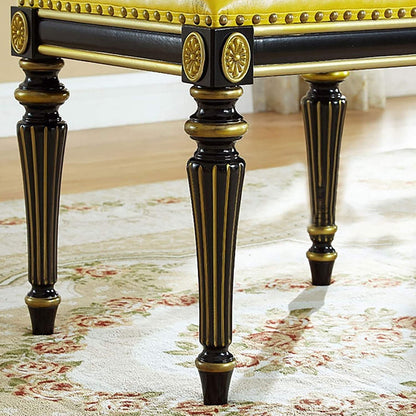 GAZOGJ Modern Piano Bench,Exquisitely Carved Solid Wood Stool Legs,Keyboard Bench and Vanity Stool
